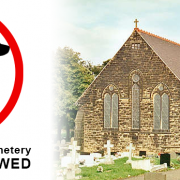 No dogs allowed in Pentre Broughton Cemetery