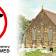 No dogs allowed in Pentre Broughton Cemetery